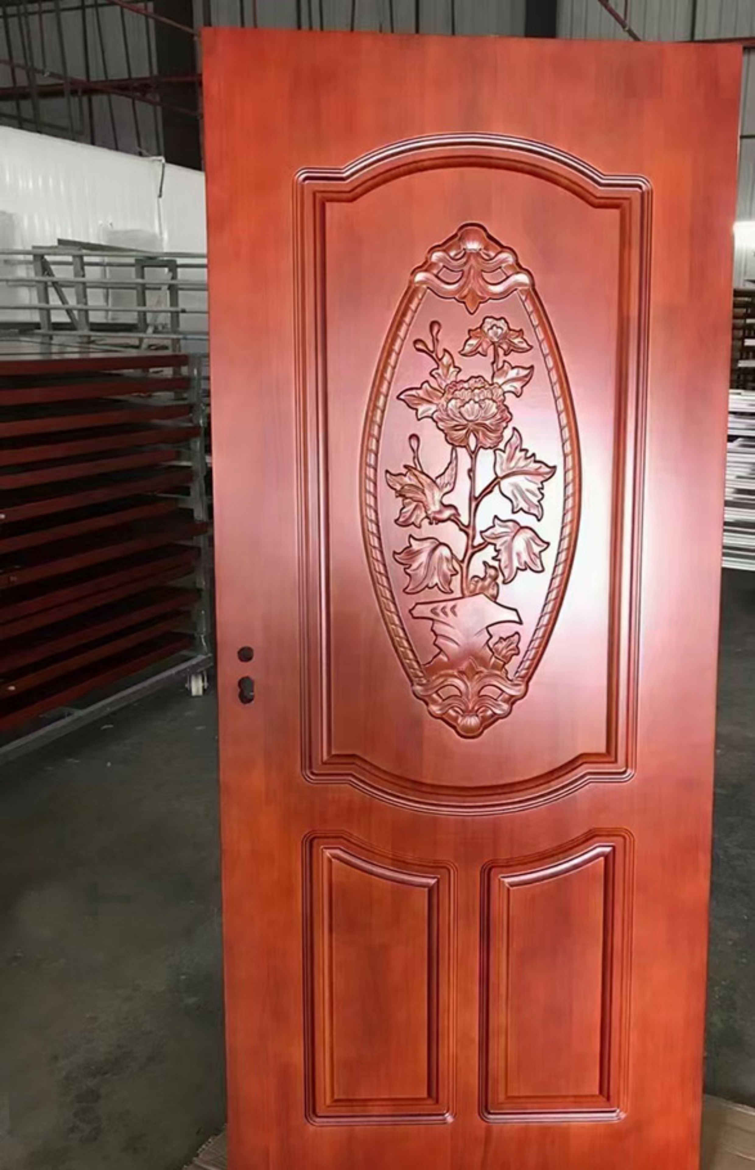 欧式实木门法式扣线房间门泰国橡胶木烤漆卧室门室内套装门定制(图19)