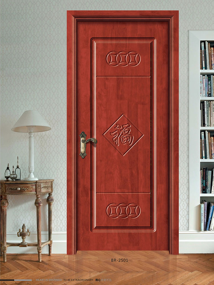 欧式实木门法式扣线房间门泰国橡胶木烤漆卧室门室内套装门定制(图45)