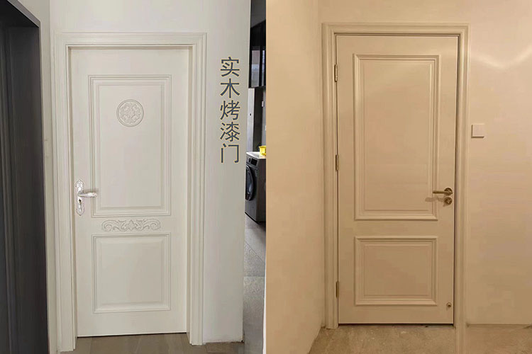 欧式实木门法式扣线房间门泰国橡胶木烤漆卧室门室内套装门定制(图48)