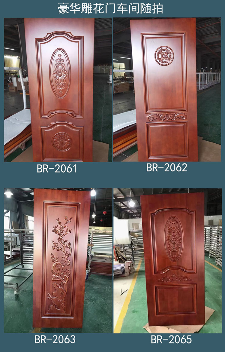 欧式实木门法式扣线房间门泰国橡胶木烤漆卧室门室内套装门定制(图72)