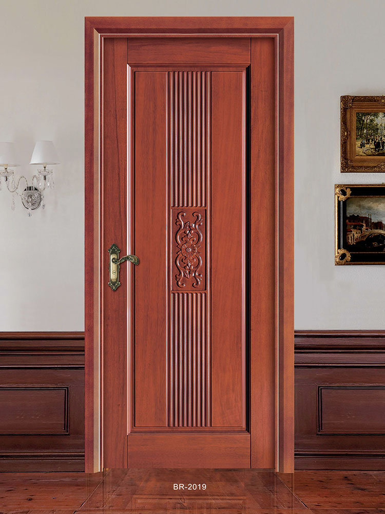 欧式实木门法式扣线房间门泰国橡胶木烤漆卧室门室内套装门定制(图90)