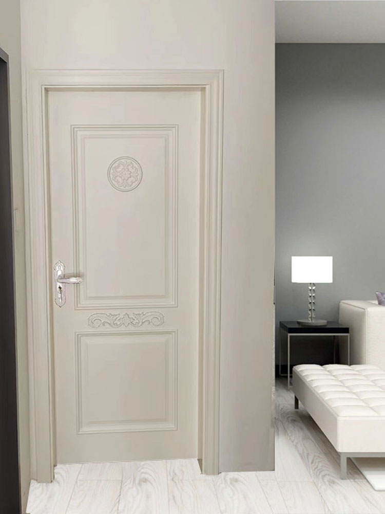 欧式实木门法式扣线房间门泰国橡胶木烤漆卧室门室内套装门定制(图89)