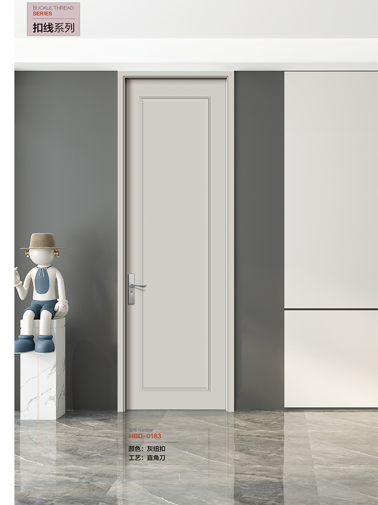 欧式实木门法式扣线房间门泰国橡胶木烤漆卧室门室内套装门定制(图98)