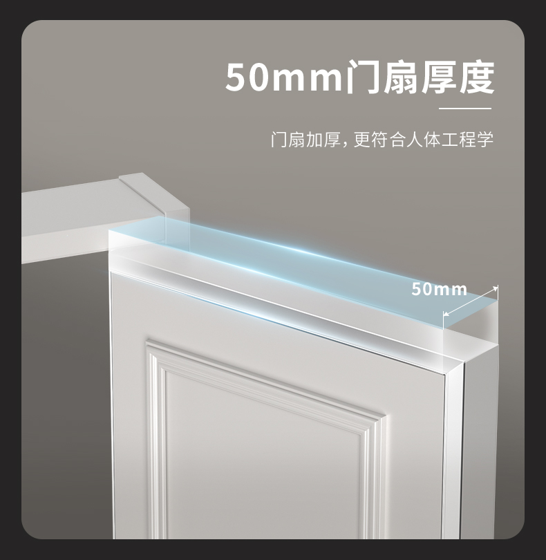 家用卧室门房间门隔音中古法式复古奶油风实木复合烤漆全套包安装(图13)