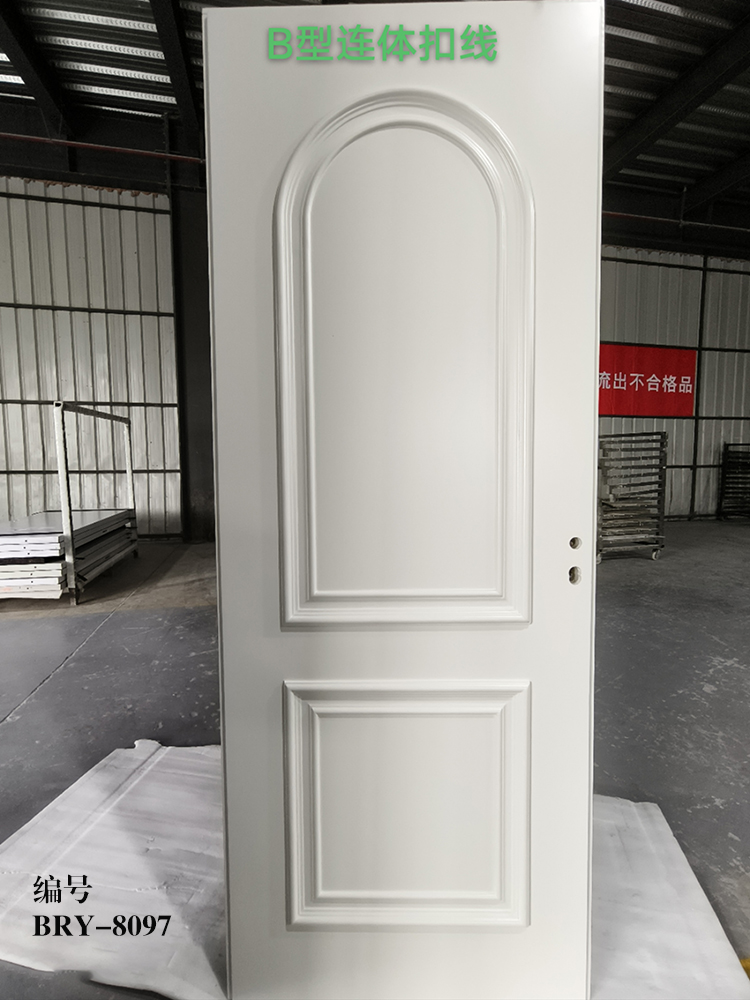 实木房间门卧室门泰国橡木烤漆门浮雕工艺中式木门欧式扣线现代风(图6)