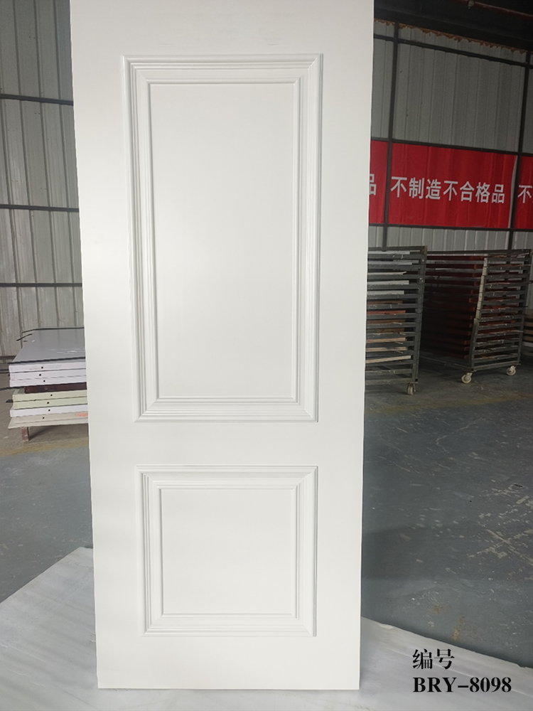 实木房间门卧室门泰国橡木烤漆门浮雕工艺中式木门欧式扣线现代风(图7)