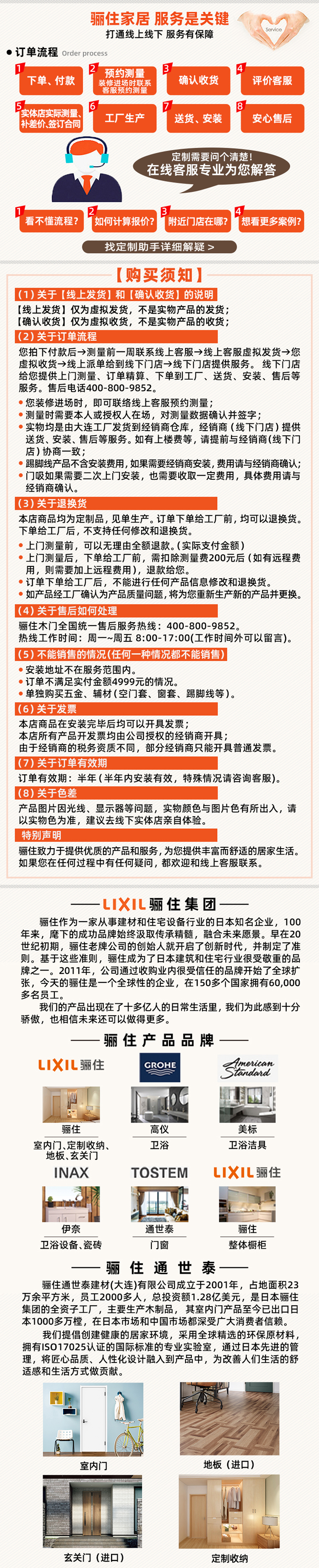 骊住简约百搭日本品质木门免漆套装门 日本F四星环保卧室门CR-LAA(图9)