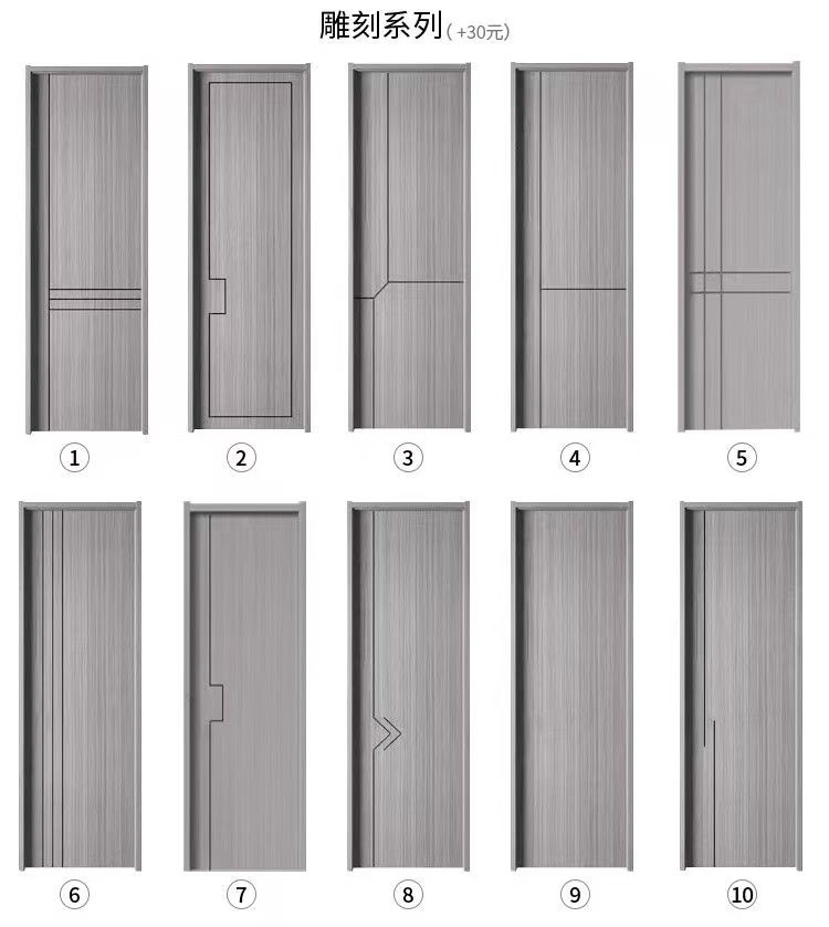 木门卧室门室内门碳晶门碳纤门实木门房间门免漆门隔音门全套厂家(图33)