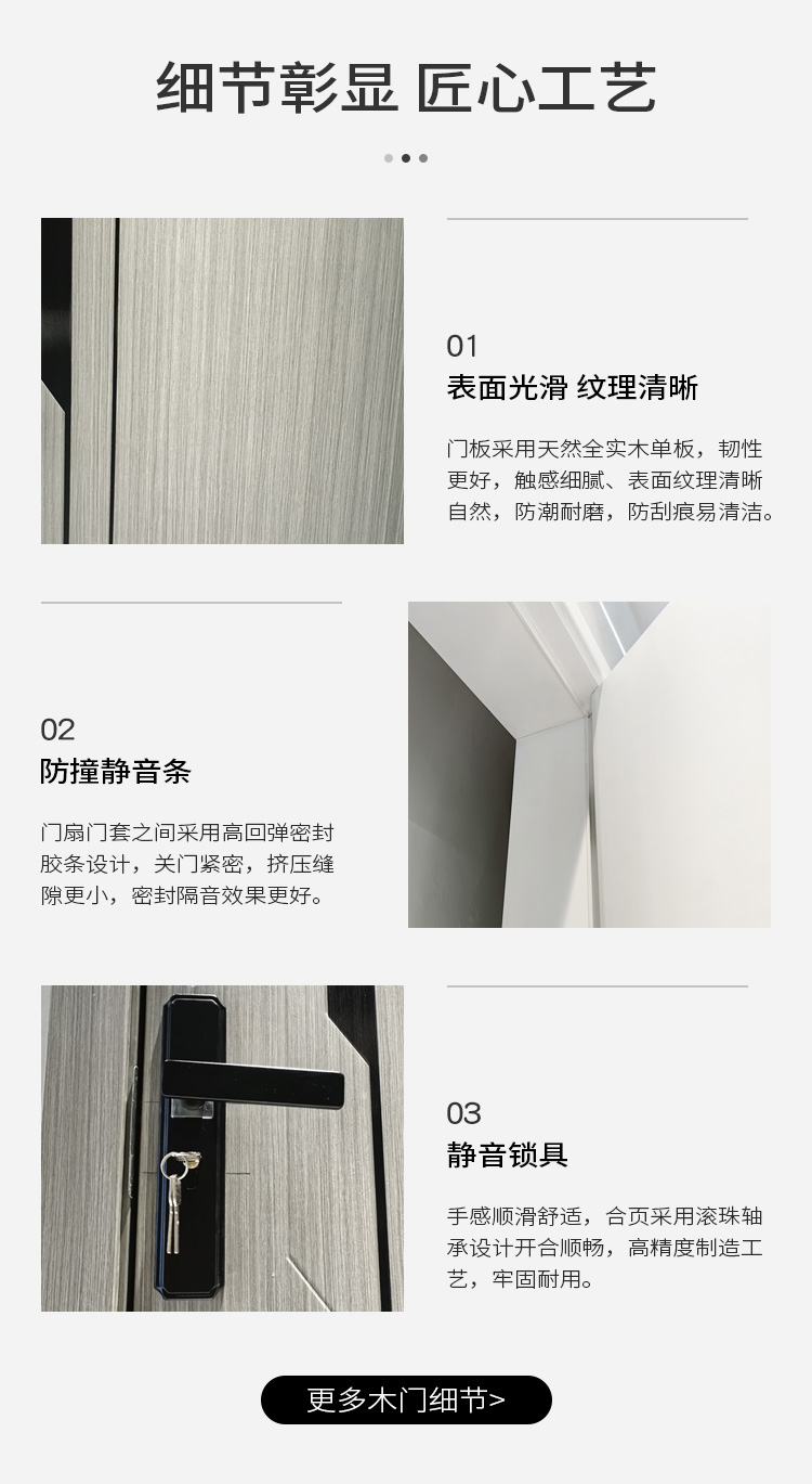 卧室门室内碳晶门免漆木门套装门定制2025新款家用室内门房间门(图13)