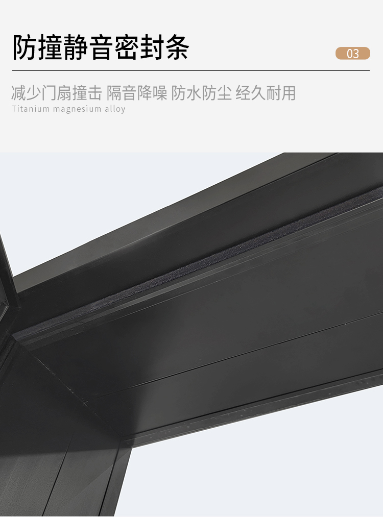 2025新款极窄卫生间厕所门厨房平开门钛镁合金浴室门长虹玻璃门(图5)