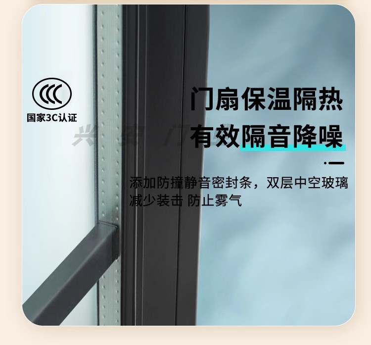 新款家用厕所门平开门卫生间玻璃门厨房铝合金套装门(图8)