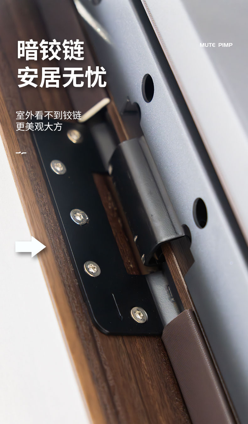 防盗门超甲级加厚板材加高门头安全智能门入户门单门木门转印包邮(图10)