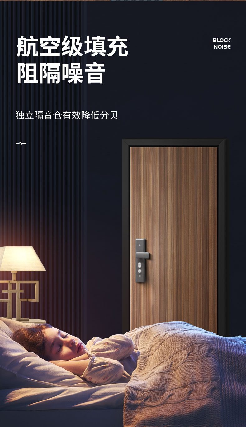 防盗门超甲级加厚板材加高门头安全智能门入户门单门木门转印包邮(图12)