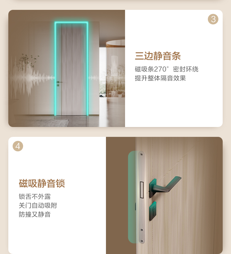 林氏全屋定制卧室门房间木门室内隔音套装卫生间浴室厕所门家用(图10)