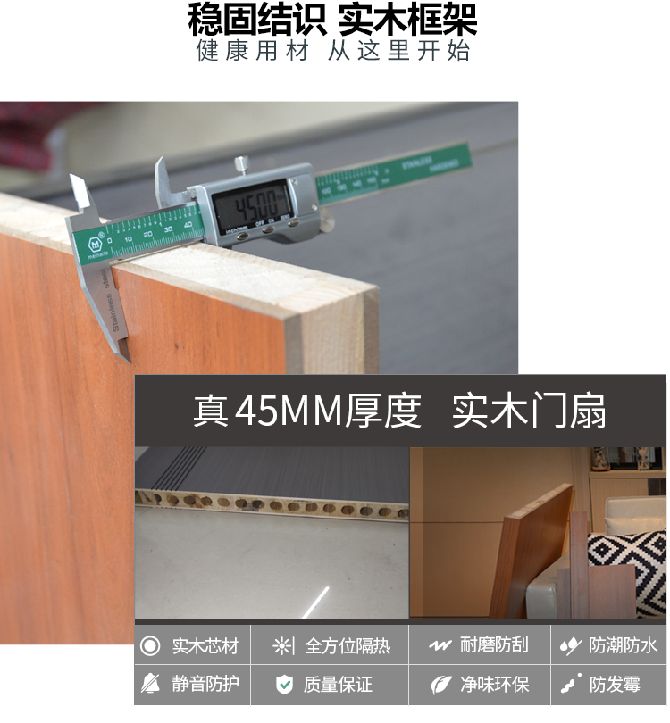 原木门卧室门套装门室内家用免漆门烤漆门碳晶实木复合门民宿木门(图5)