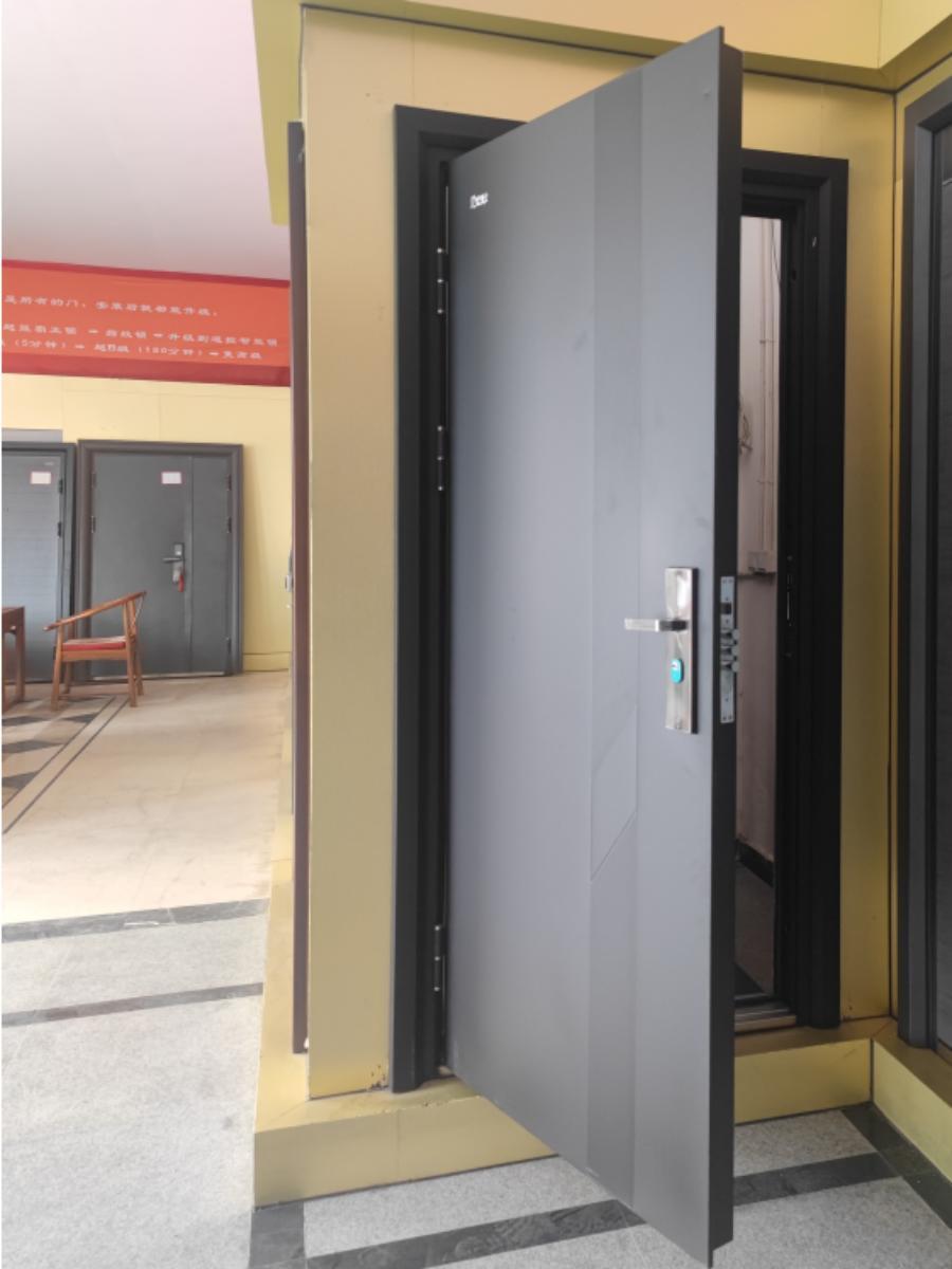 入户门电子锁工程门钢制门出租房智能防盗门指纹密码锁进户门单开(图10)