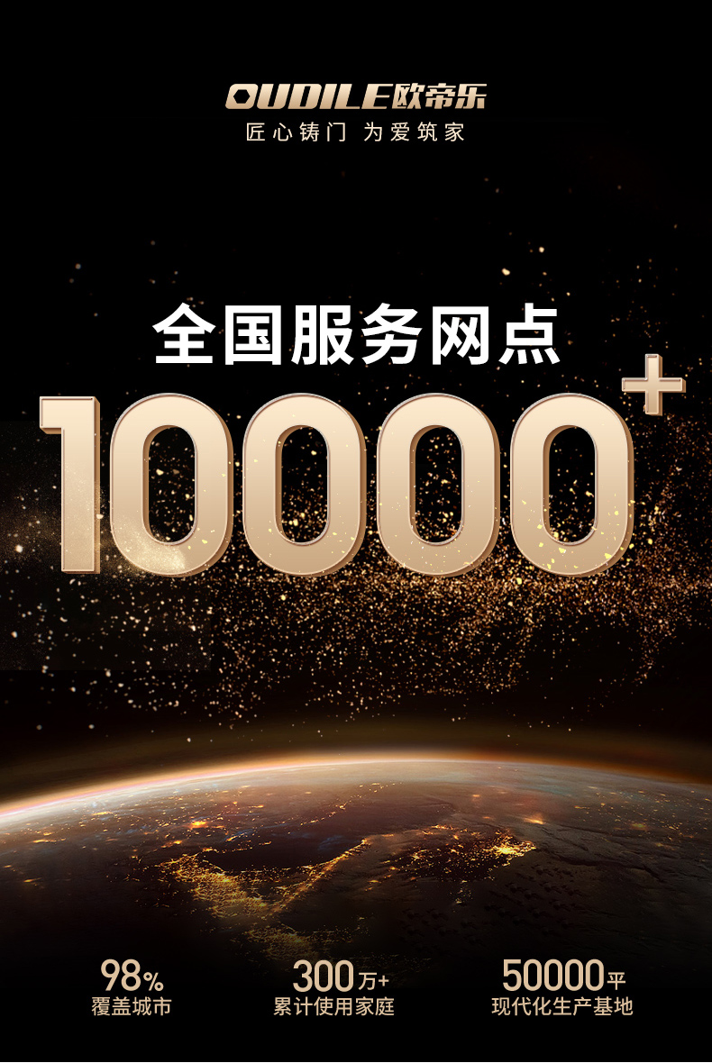 防盗门甲级家用内外双色带指纹锁一体智能密码子母门入户门锌合金(图7)