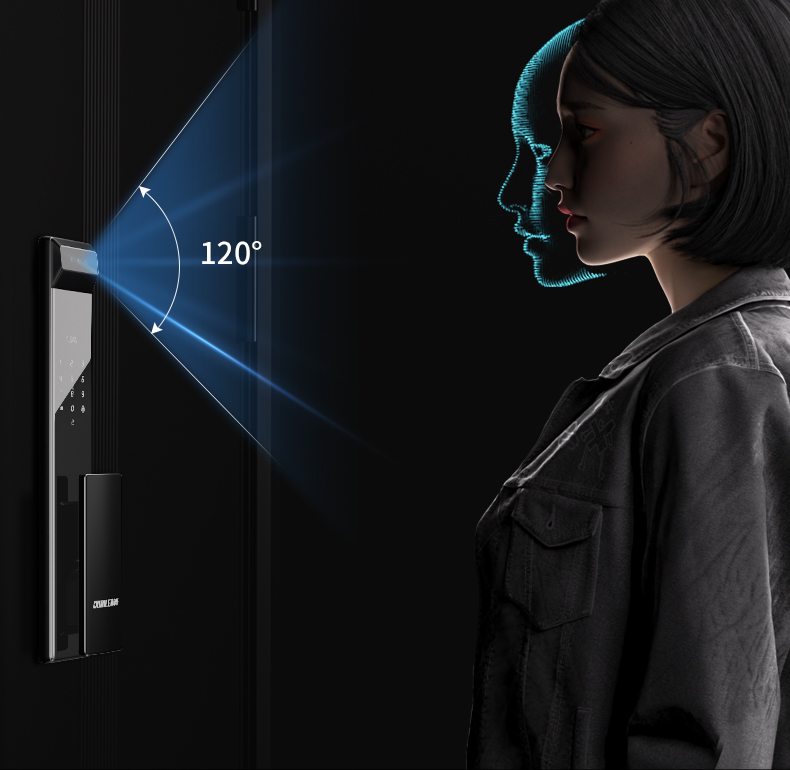 防盗门甲级家用内外双色带指纹锁一体智能密码子母门入户门锌合金(图42)