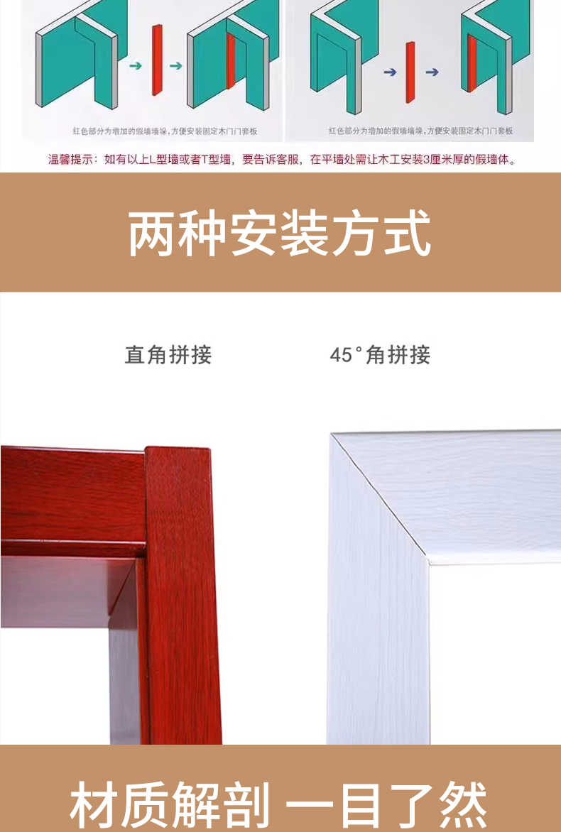木门现货免漆生态家用卧室门定制室内门家用生态门套装门实木烤漆(图15)