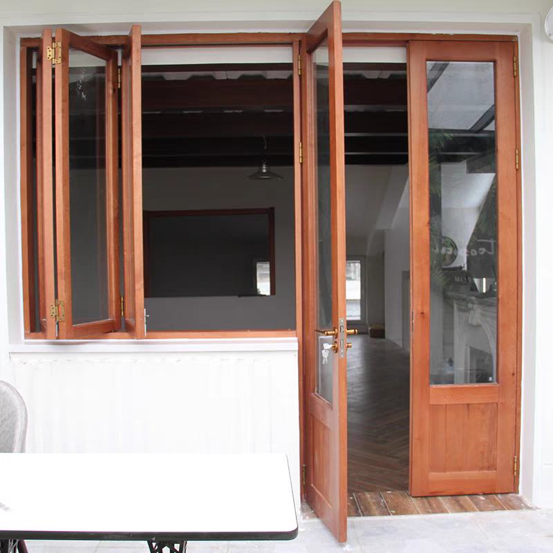 实木折叠门推拉移门厨房阳台客厅隔断卫生间卧室平开吊轨门窗(图4)