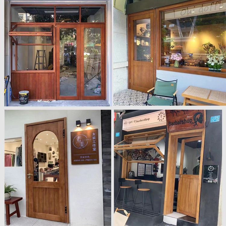 实木折叠门推拉移门厨房阳台客厅隔断卫生间卧室平开吊轨门窗(图16)