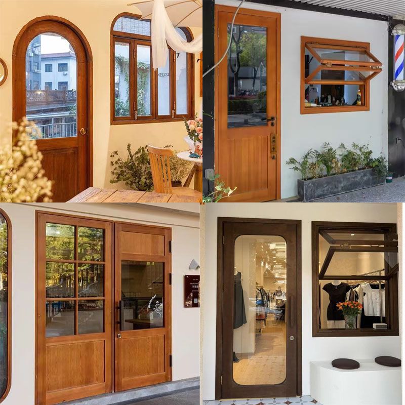 实木折叠门推拉移门厨房阳台客厅隔断卫生间卧室平开吊轨门窗(图13)