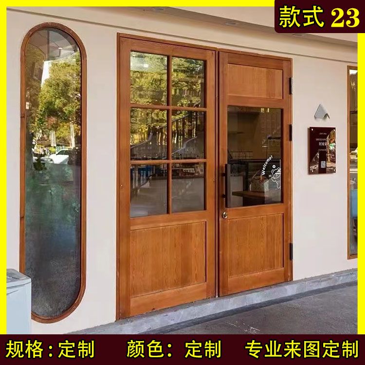 实木折叠门推拉移门厨房阳台客厅隔断卫生间卧室平开吊轨门窗(图20)