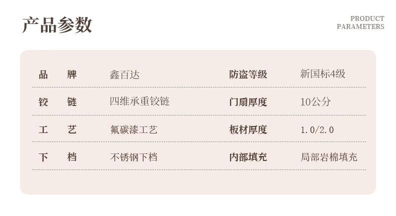 甲级防盗门进户门家用轻奢简约新国标4级入户门单双对开门子母门(图22)