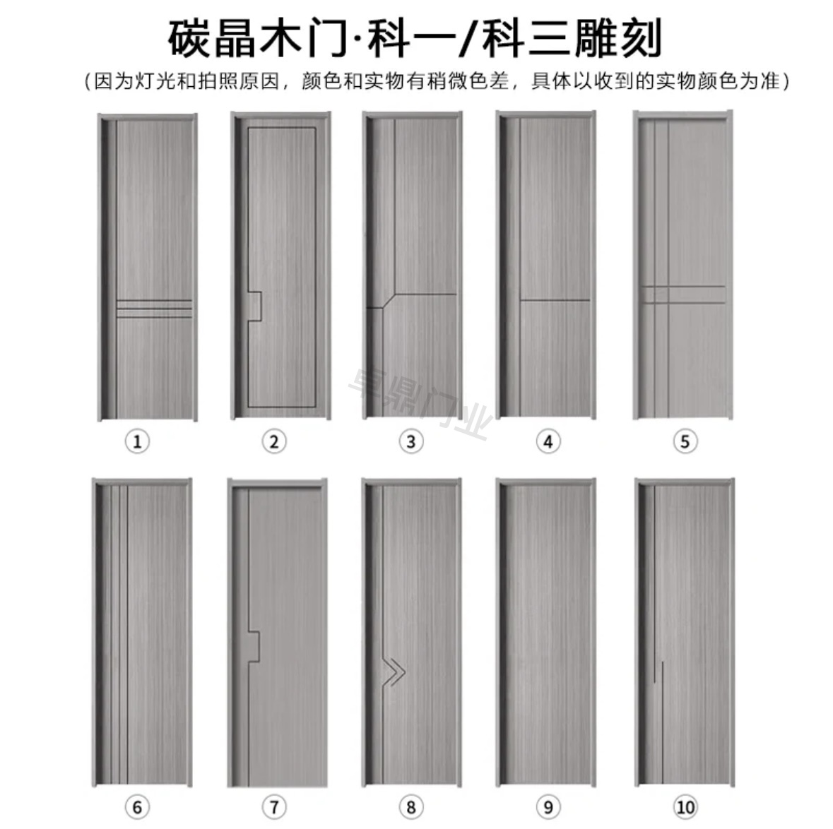 卧室门室内门碳晶科技木门实木复合门生态门卧室门套装门免漆房门(图23)