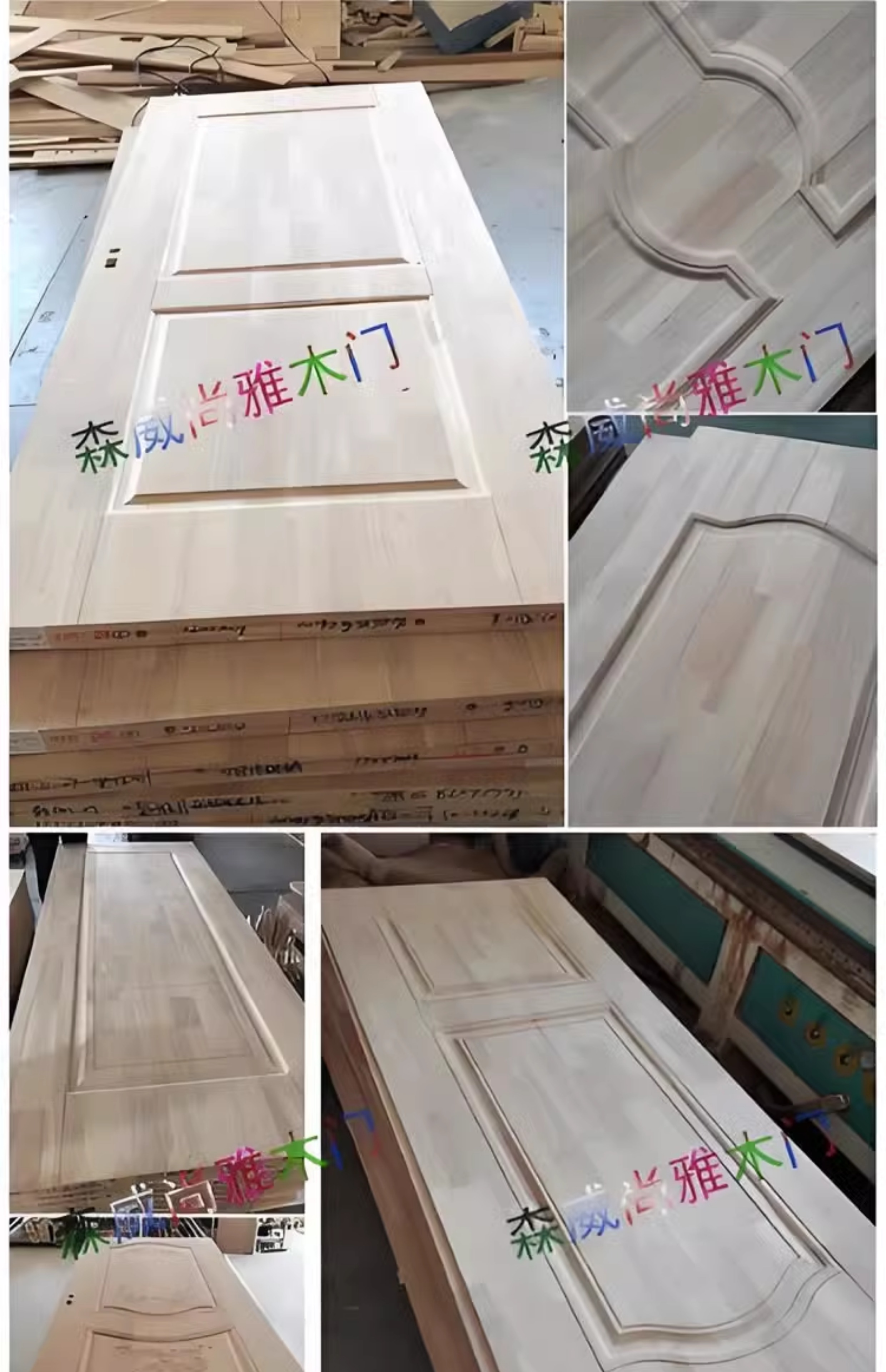 泰国橡木全实木木门纯实木原木木门卧室门室内门烤漆木门家用欧式(图13)