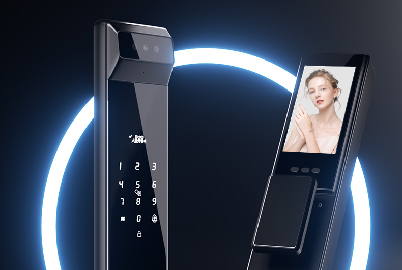 奶油风通风防盗门女生家用进户门智能入户门中门单开门中户通风门(图25)