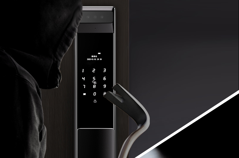 奶油风通风防盗门女生家用进户门智能入户门中门单开门中户通风门(图32)