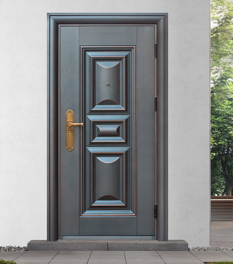 甲级防盗门家用入户门安全出租房室内大门进户外门单开钢质工程门(图7)