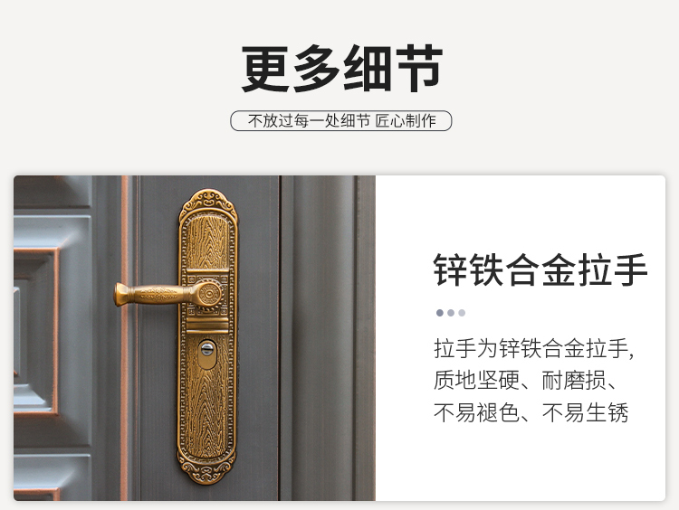 甲级防盗门家用入户门安全出租房室内大门进户外门单开钢质工程门(图31)