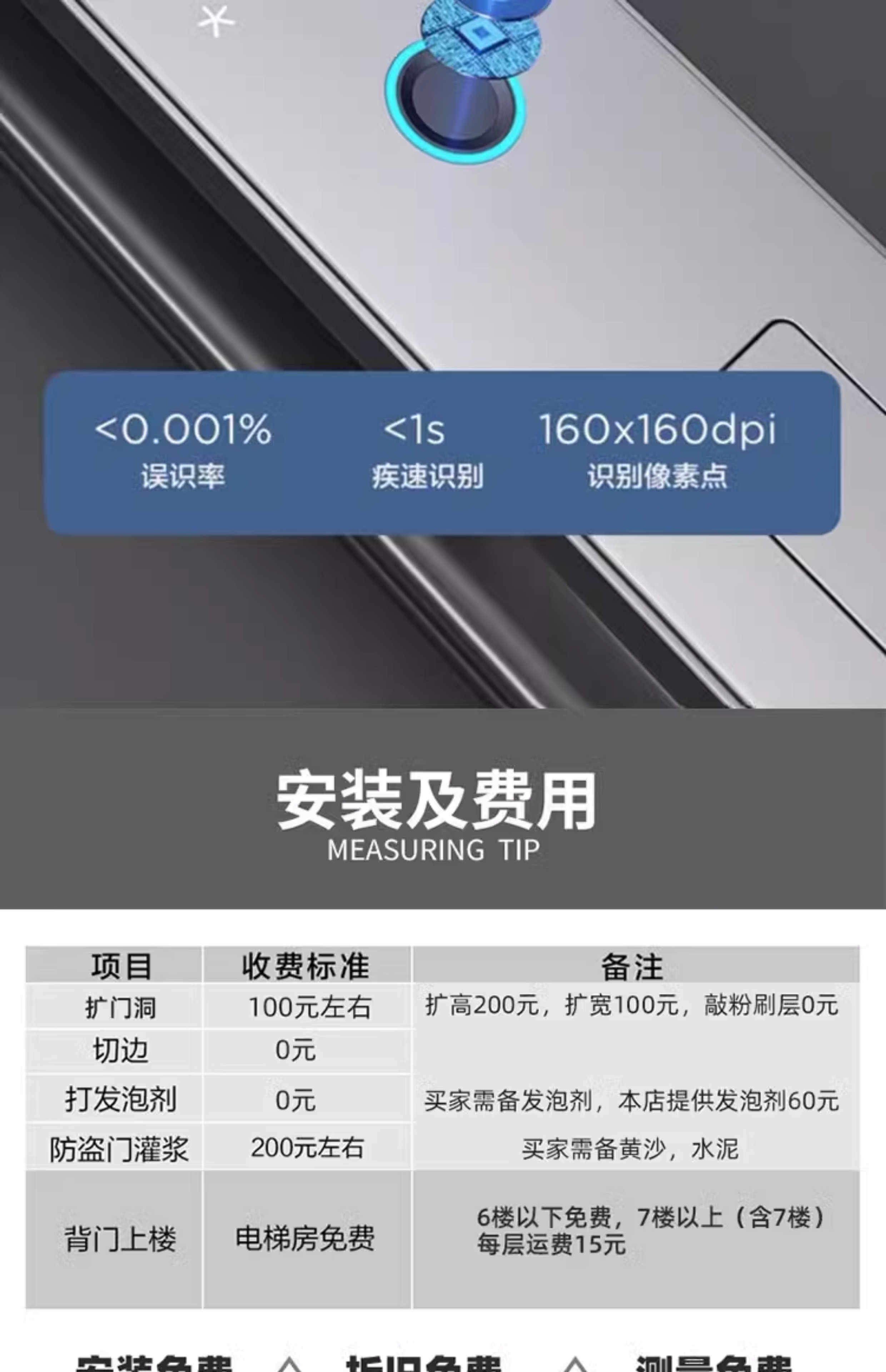 防盗门进户门家用隔音入户门子母门智能锁大门苏州无锡包安装(图19)