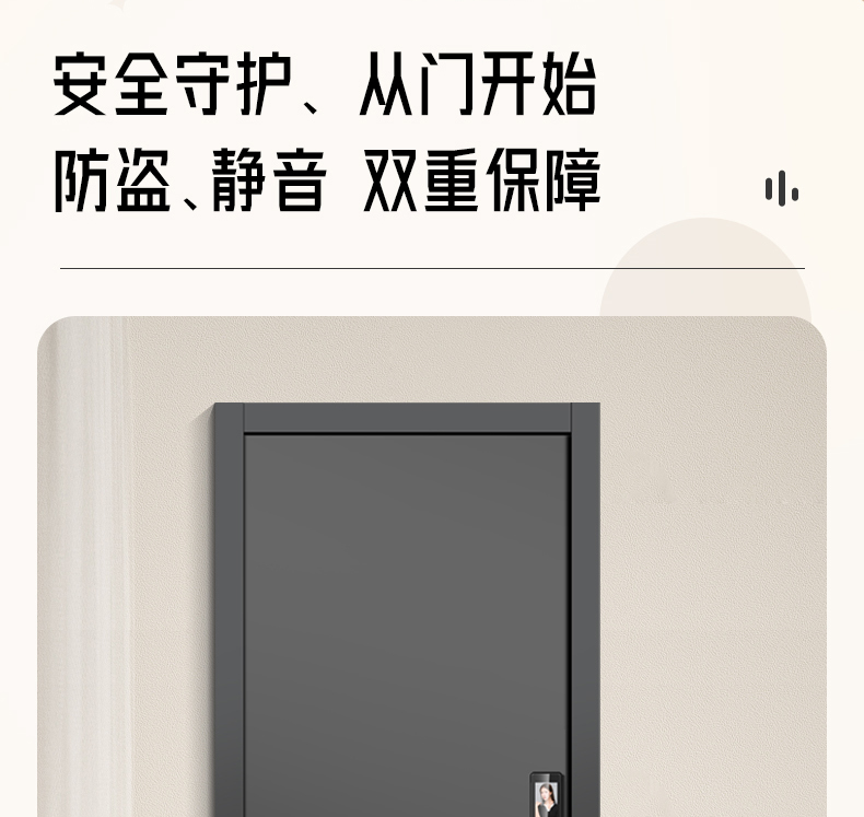 WL王力安全防盗门入户门进户门子母门别墅大门25年新款防盗门A050(图6)