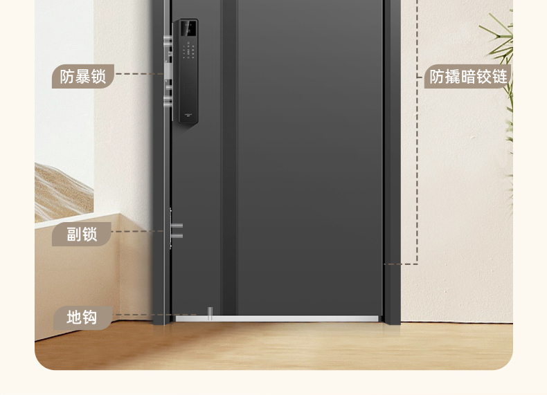 WL王力安全防盗门入户门进户门子母门别墅大门25年新款防盗门A050(图35)
