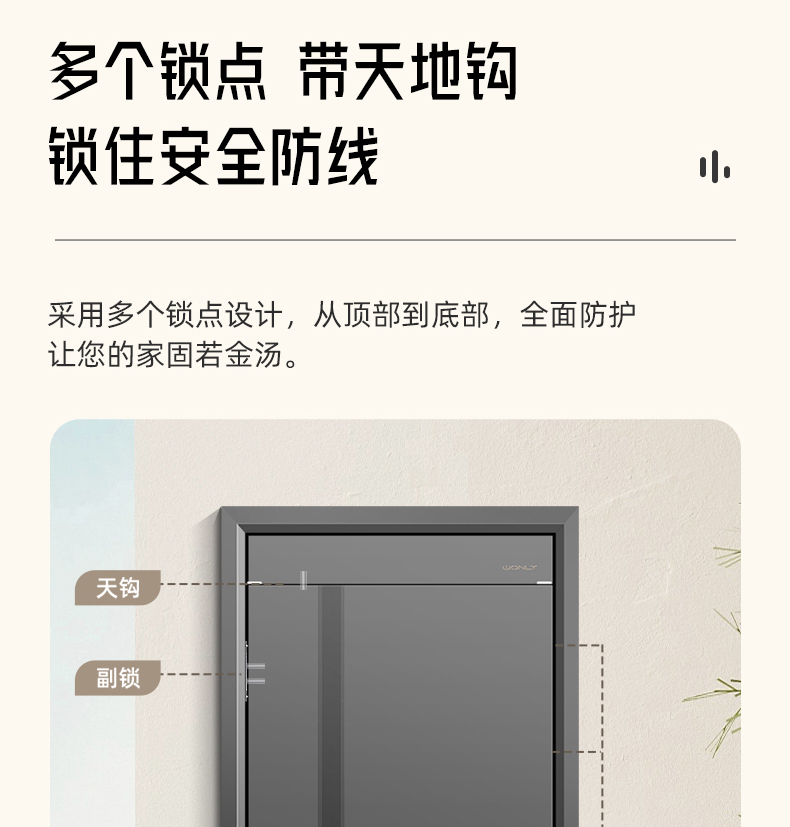 WL王力安全防盗门入户门进户门子母门别墅大门25年新款防盗门A050(图34)