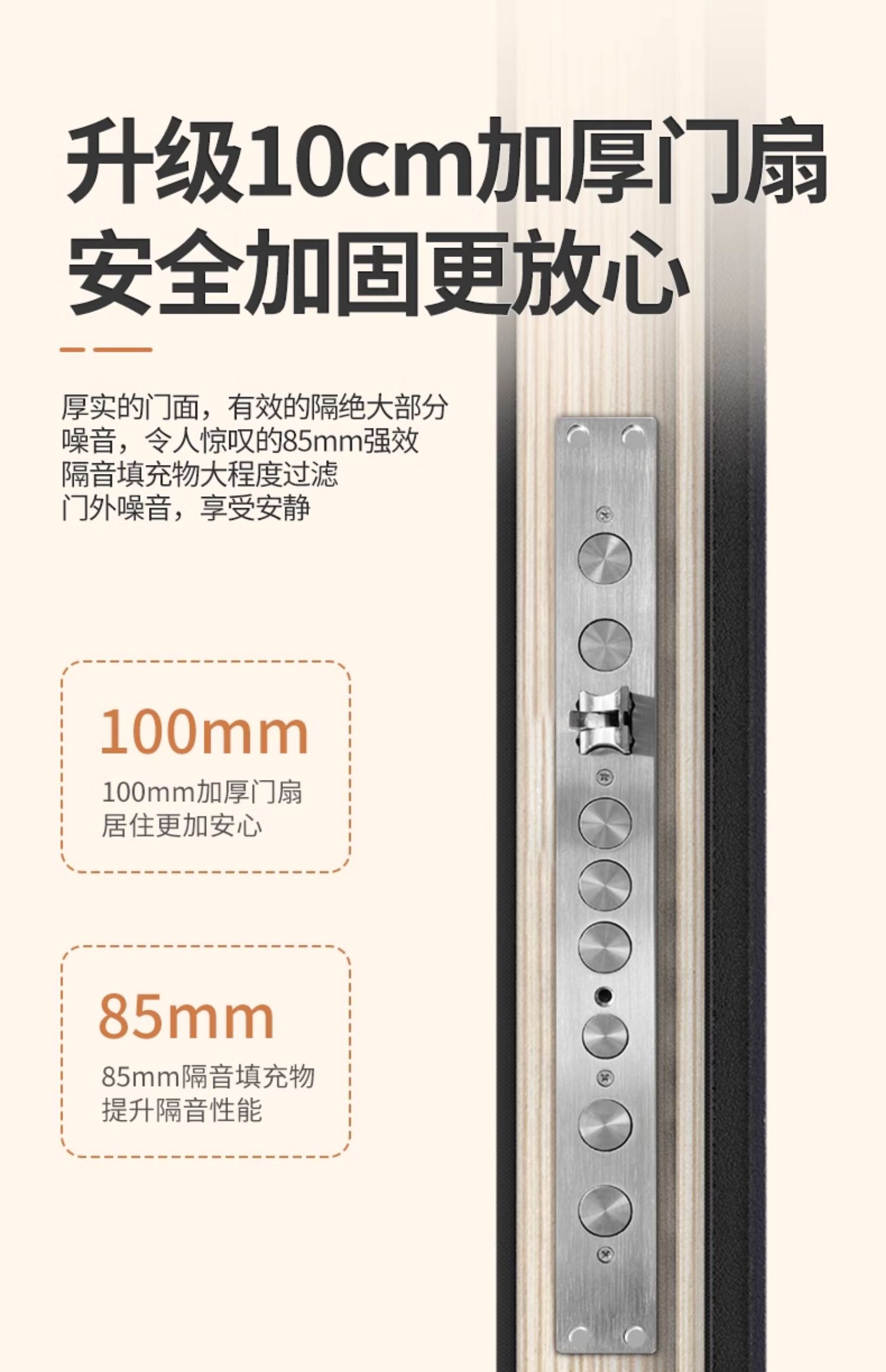 领赞防盗门家用进户门双色通风门窗安全门入户门门中门子母门大门(图13)