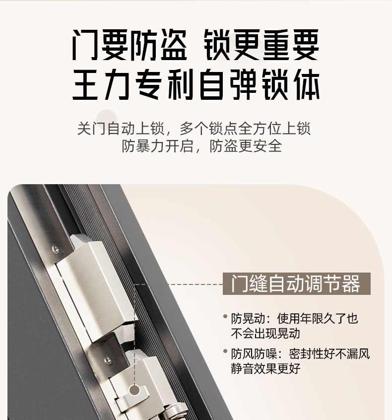 WL王力防盗门入户门进户门高端定制别墅大门24年新款防盗门A100(图16)