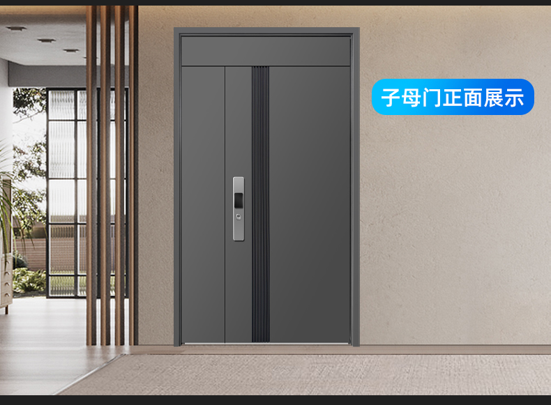 防盗门甲级入户门家用安全门子母门静音进户门别墅门发泡填充定制(图18)