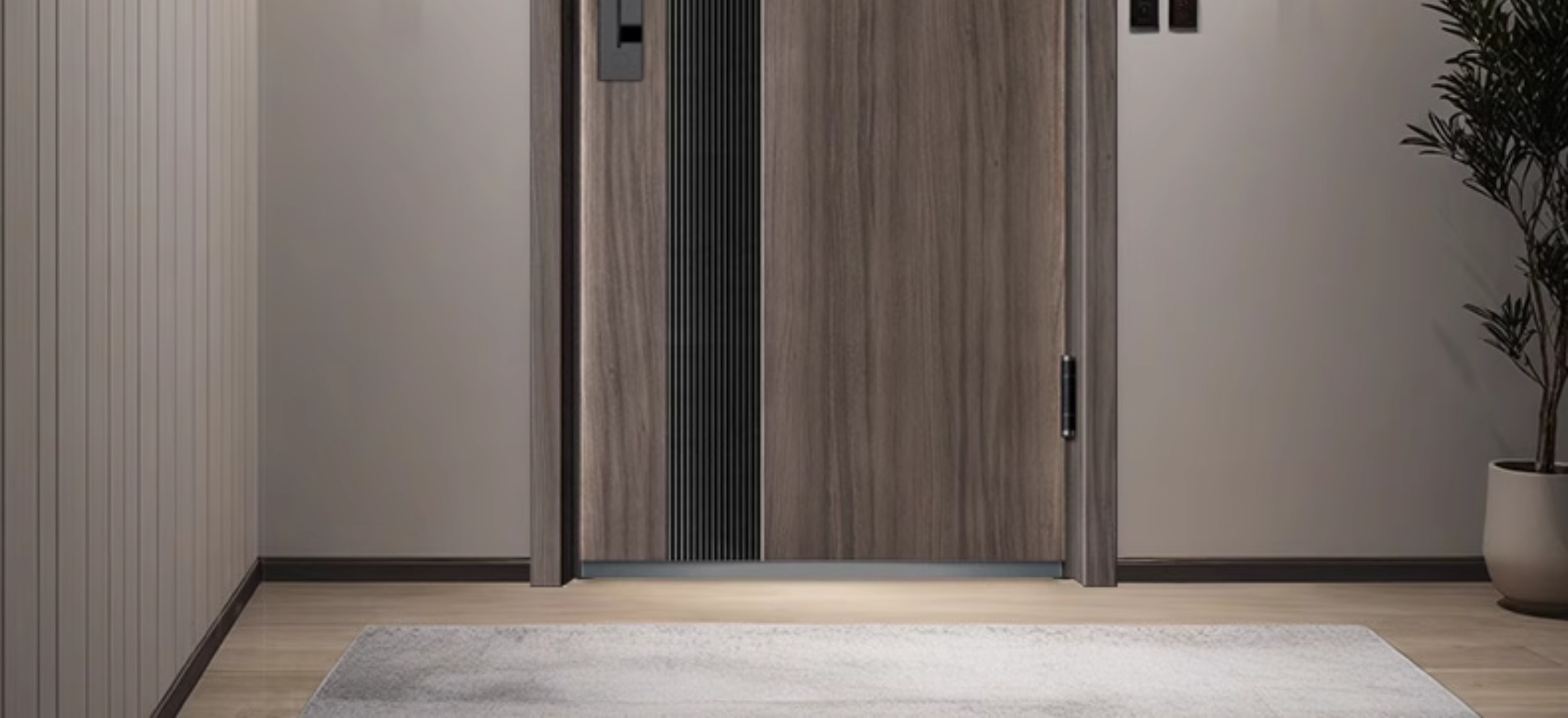 亚太天能全自动智能门猫眼监控防盗入户门视频通话家用进户门大门(图37)