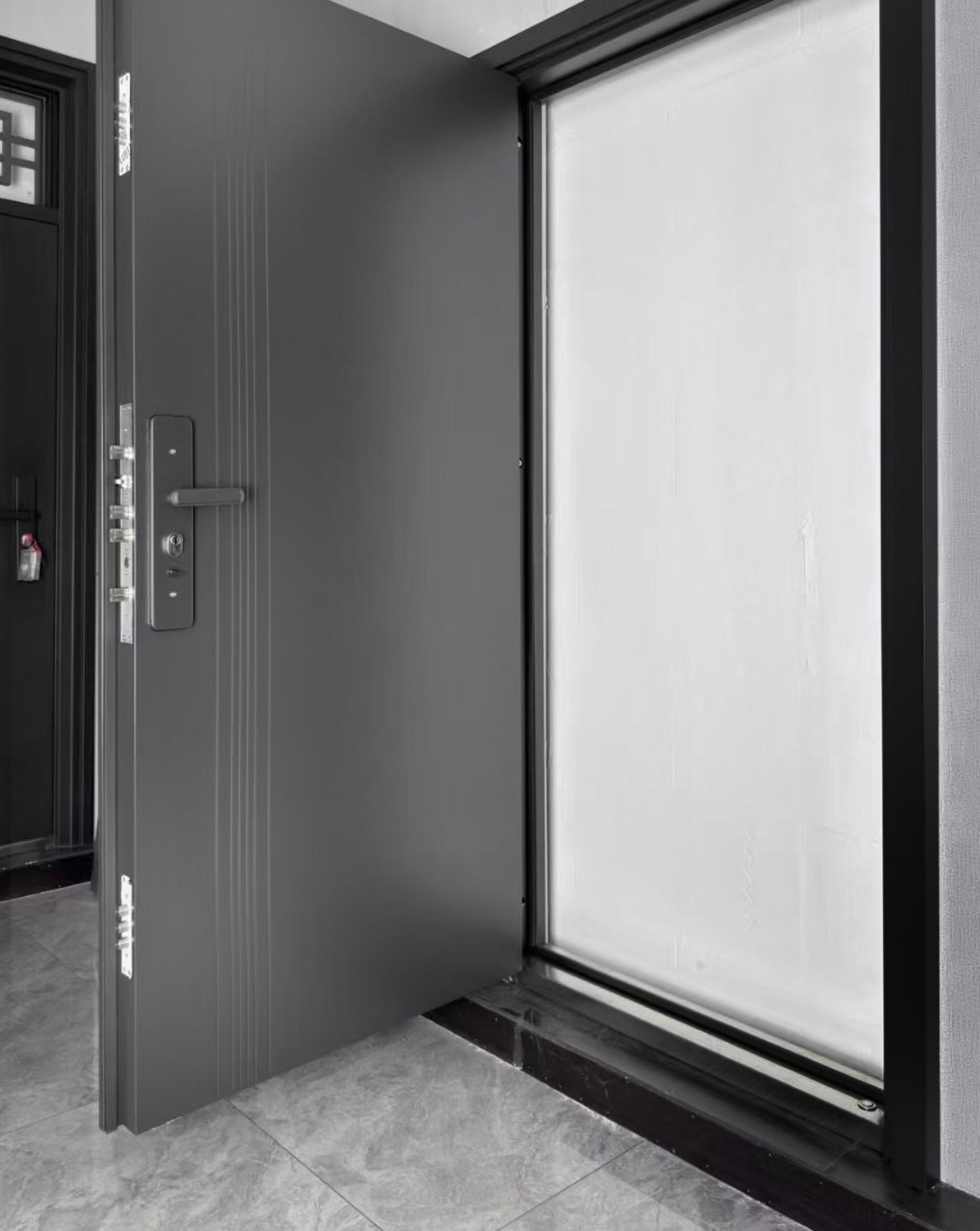 防盗门进户门家用入户门地下室储藏室出租房农村锌合金安全工程门(图6)