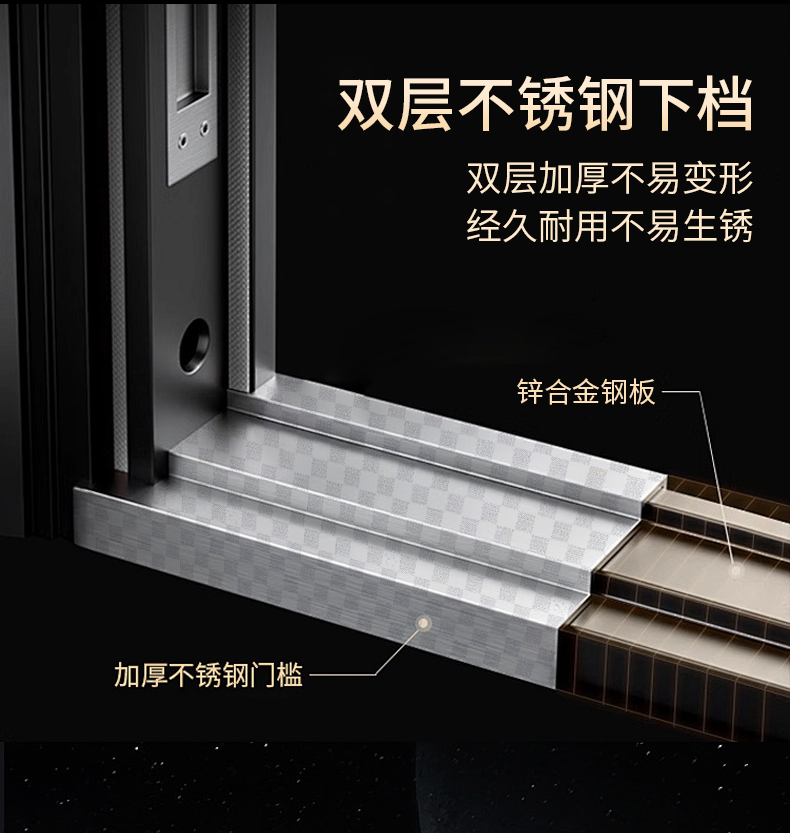 梵帝尚超甲级防盗门家用智能门锁入户门发泡隔音进户门加高子母门(图26)