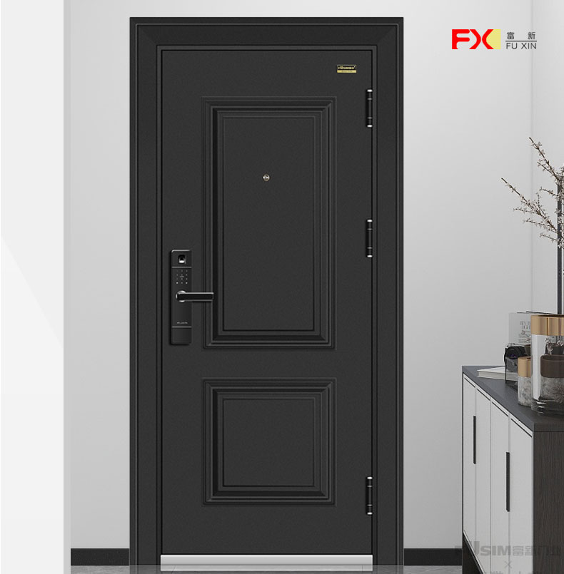 FX富新 两全齐美 黑白双色甲级防盗门定制入户门包安装子母门家用(图3)