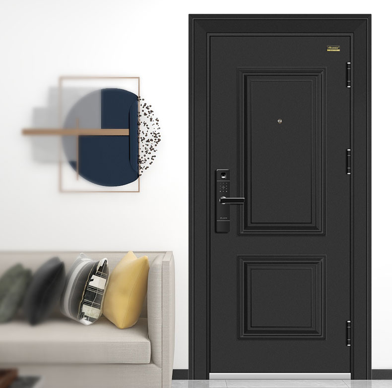 FX富新 两全齐美 黑白双色甲级防盗门定制入户门包安装子母门家用(图11)