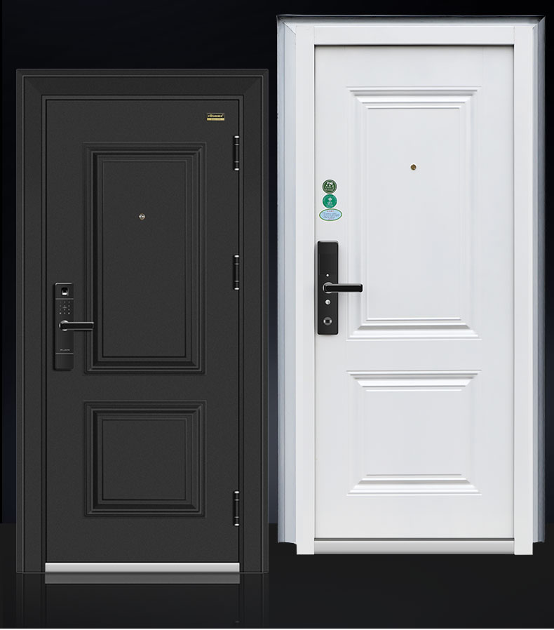 FX富新 两全齐美 黑白双色甲级防盗门定制入户门包安装子母门家用(图14)