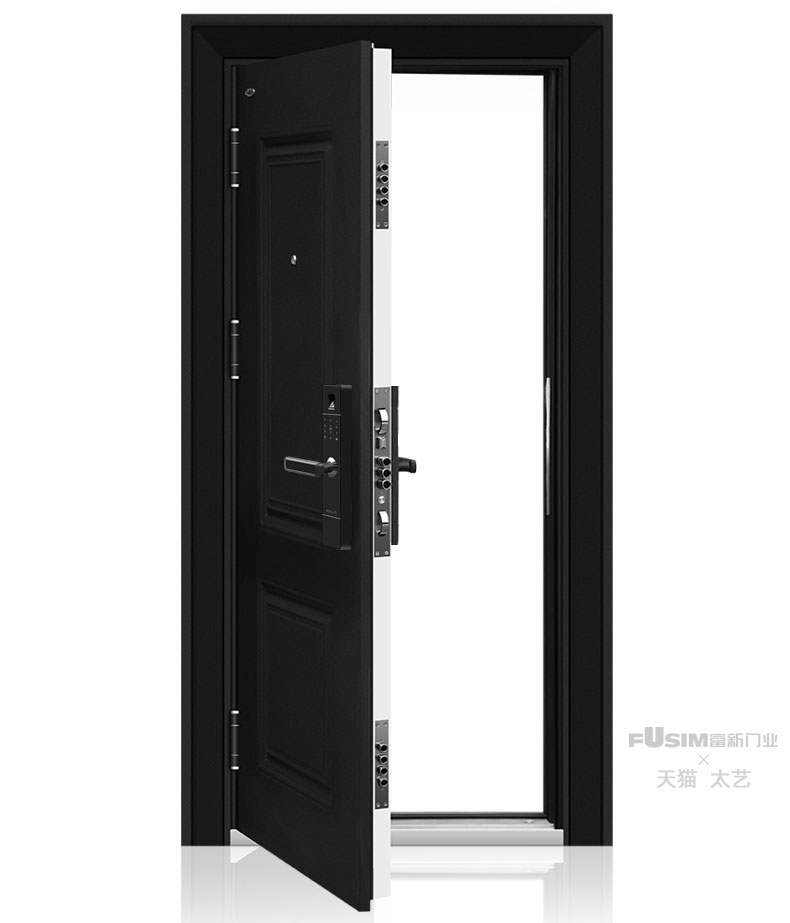 FX富新 两全齐美 黑白双色甲级防盗门定制入户门包安装子母门家用(图16)
