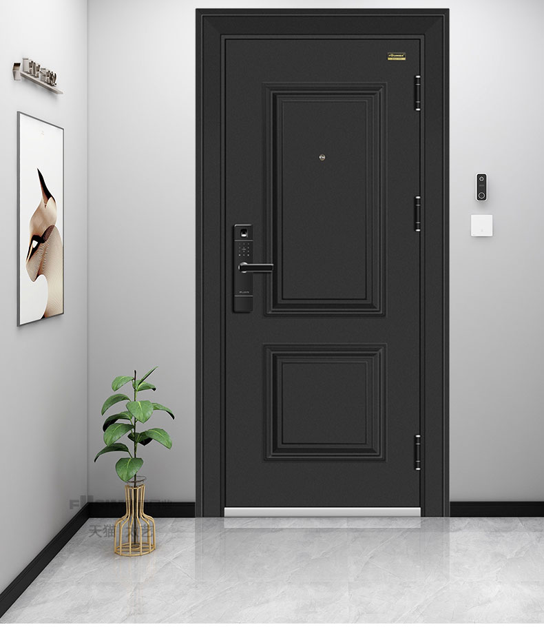 FX富新 两全齐美 黑白双色甲级防盗门定制入户门包安装子母门家用(图18)