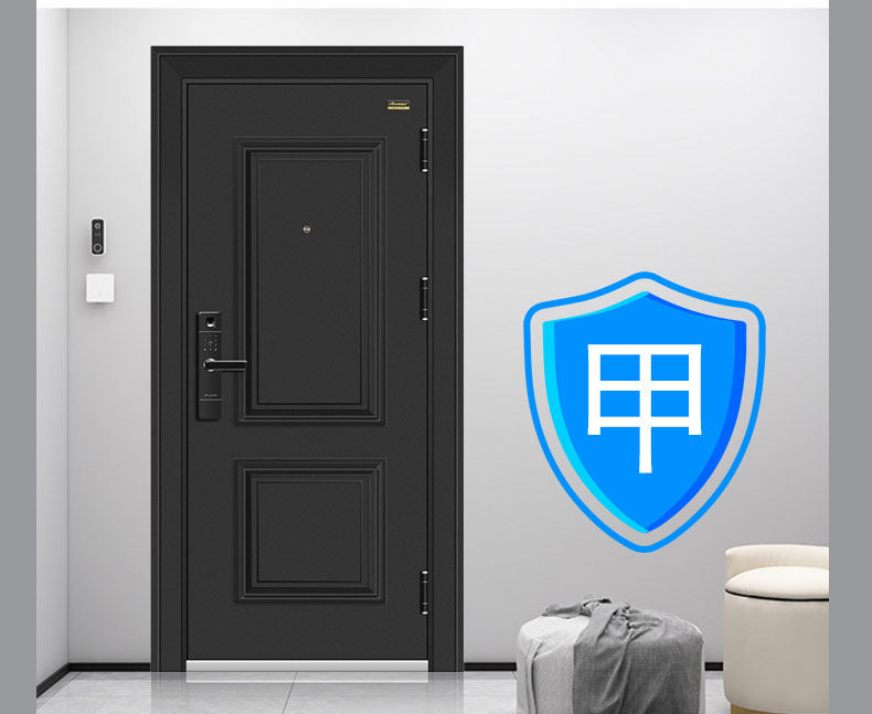 FX富新 两全齐美 黑白双色甲级防盗门定制入户门包安装子母门家用(图22)